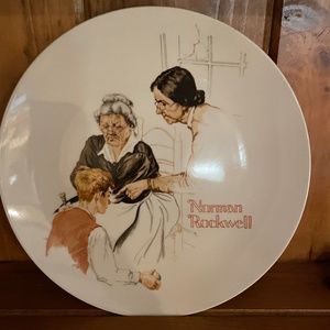Norman Rockwell "Broken Window" plate